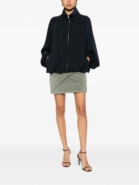 Balmain crossover knitted skirt - Green - zdjęcie produktu nr 2