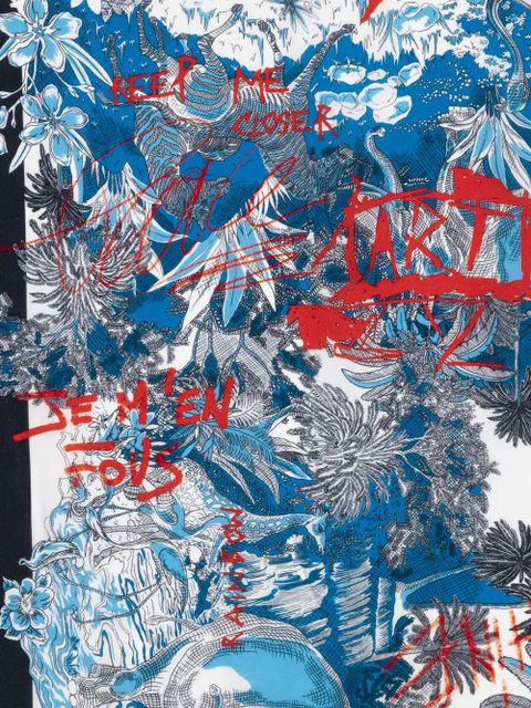 Zadig&Voltaire Blondie floral-print scarf - Blue - zdjęcie produktu nr 2