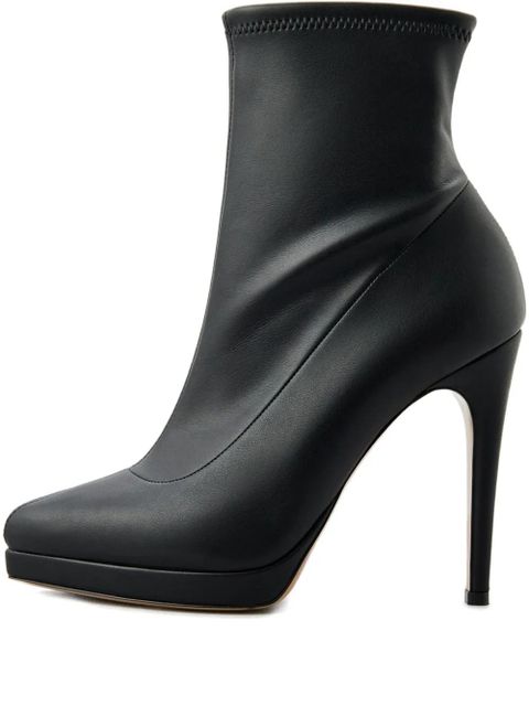 Casadei 100mm leather ankle boots - Black - zdjęcie produktu nr 1