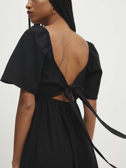 Answear.LAB sukienka z lnem - zdjęcie produktu nr 1