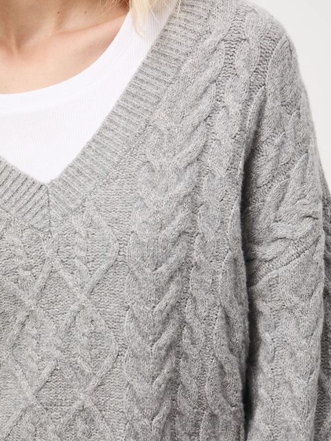 Medicine sweter damski kolor szary ciepły