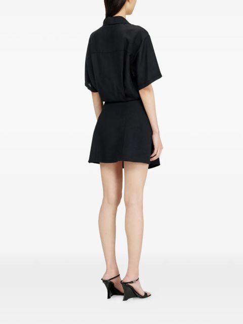 Diesel Stall tie-front mini dress - Black