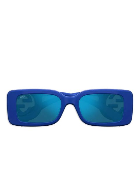 Gucci Eyewear GG1325S rectangle-frame sunglasses - Blue - zdjęcie produktu nr 1