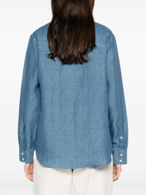 Róhe long-sleeve shirt - Blue