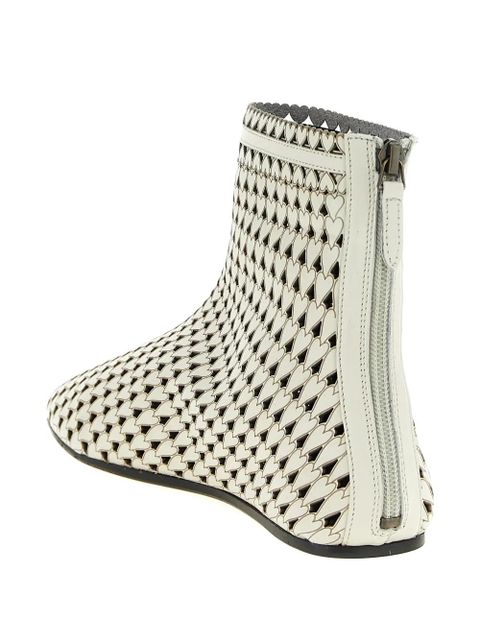 ISABEL MARANT Ferix leather ankle boots - Neutrals