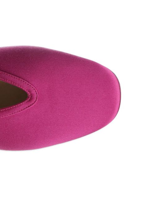 Le Monde Beryl Luna satin ballet flats - Pink