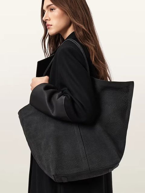 AllSaints torebka skórzana ARA kolor szary W285XD