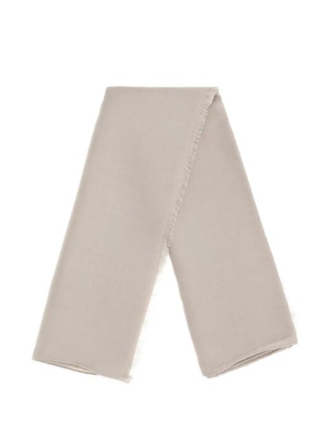 Max Mara frayed mazzinnia scarf - Neutrals - zdjęcie produktu nr 1