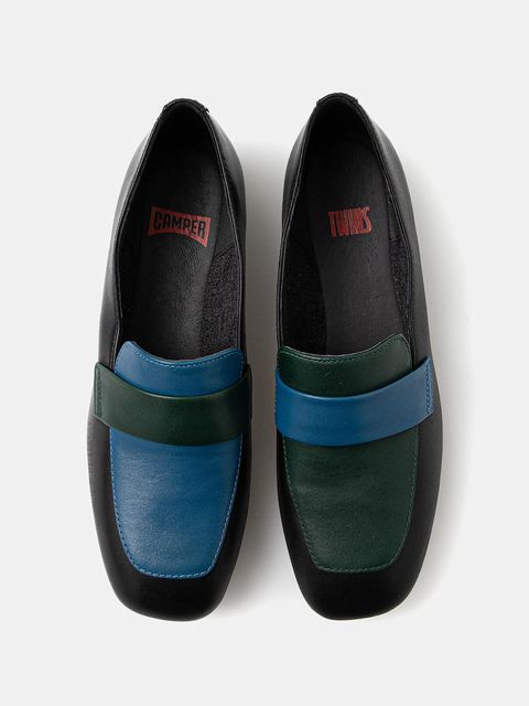 Camper mokasyny skórzane TWS damskie kolor czarny na płaskim obcasie K200991-009 - zdjęcie produktu nr 1