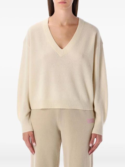 American Vintage V-neck knitwear - Neutrals - zdjęcie produktu nr 1