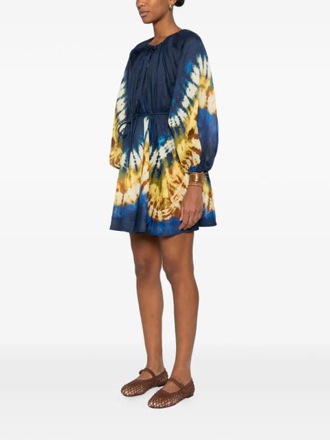 ALEMAIS Martine belted mini dress - Blue - zdjęcie produktu nr 2