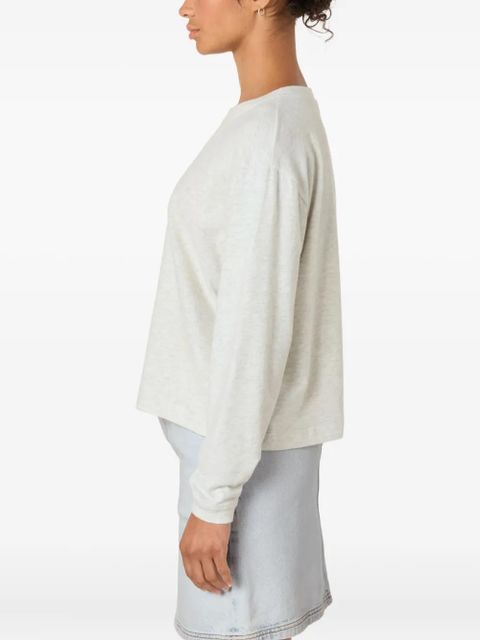 American Vintage long-sleeved boat-neck ypawood T-shirt - Grey