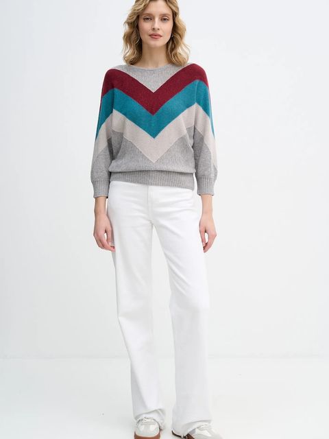 United Colors of Benetton sweter z dodatkiem wełny x Stranger Things damski kolor szary lekki 1VUDE10EP