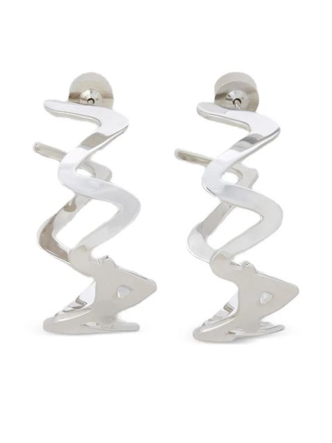 Marni logo earrings - Silver