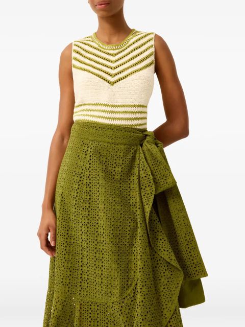 Marie Oliver striped tank top - Neutrals