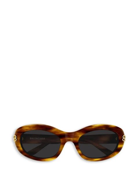 Balenciaga Eyewear oval-frame sunglasses - Brown - zdjęcie produktu nr 1