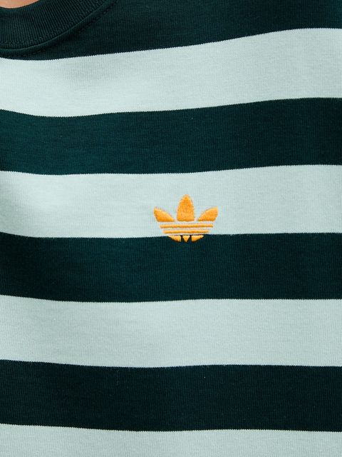 adidas Originals t-shirt Striped Ss Tee damski kolor zielony KF2322