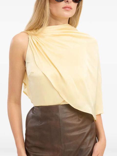 ROTATE BIRGER CHRISTENSEN cape-detail blouse - Yellow