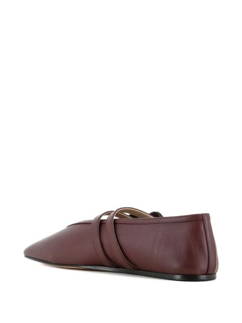 Le Monde Beryl square-toe ballet flats - Brown