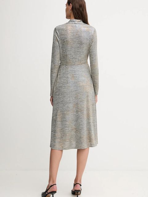 Joseph Ribkoff sukienka kolor srebrny midi rozkloszowana 253285 - zdjęcie produktu nr 2