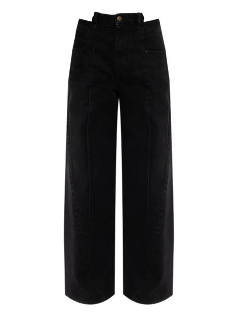 Maison Margiela cutout-panel pants - Black - zdjęcie produktu nr 1