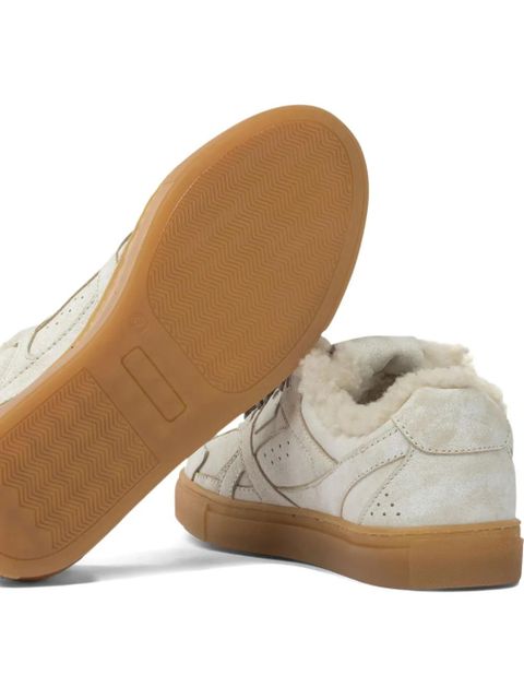 Copenhagen CPH63 fur-trim leather sneakers - Neutrals