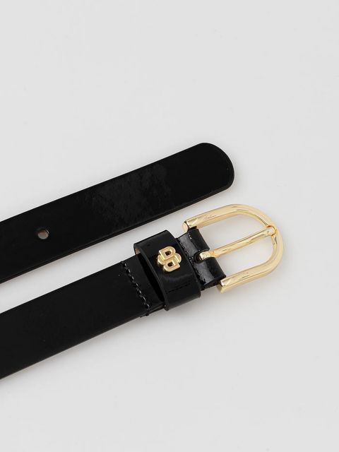 BOSS pasek skórzany damski kolor czarny 50553385 - zdjęcie produktu nr 2