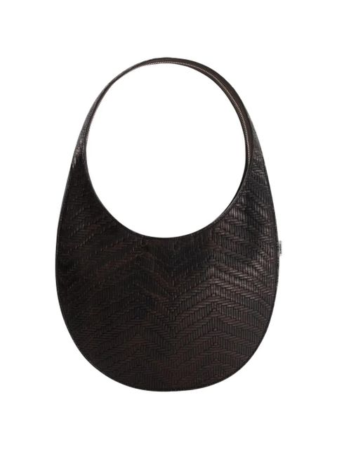 Coperni zip soft swipe medium shoulder bag - Black