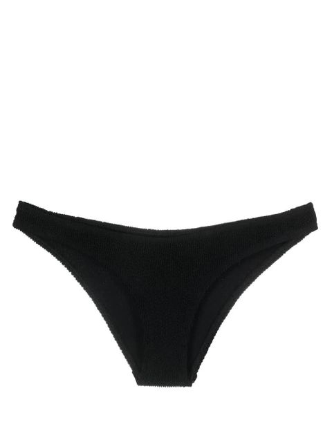 Bond-eye seersucker-texture stretch bikini bottom - Black - zdjęcie produktu nr 1