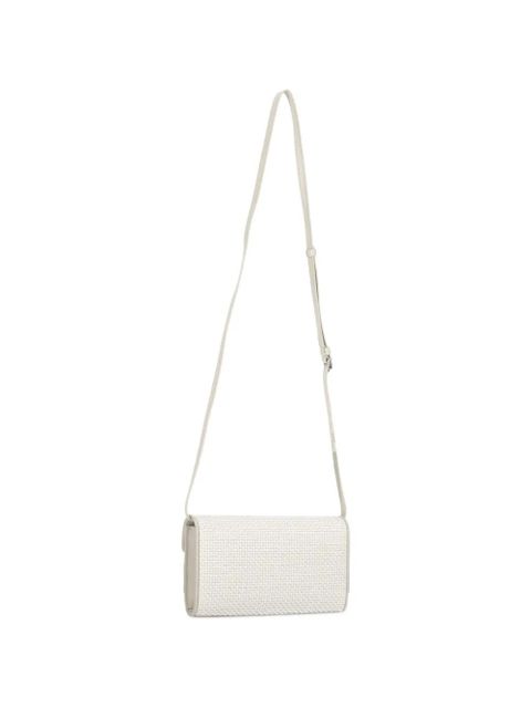 Savette Symmetry leather-trim woven shoulder bag - Neutrals - zdjęcie produktu nr 2