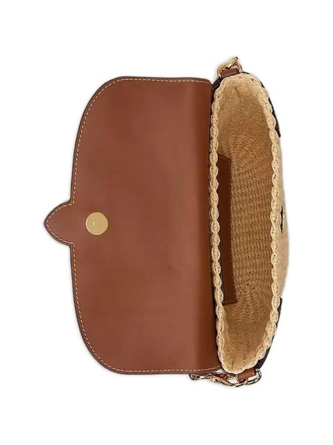 Lauren Ralph Lauren Lynden buckle textured tote bag - Neutrals