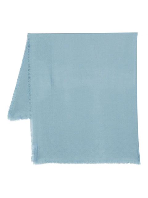 Gucci frayed-edge scarf - Blue - zdjęcie produktu nr 1