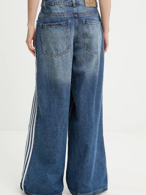 adidas Originals jeansy 0 damskie kolor niebieski KE3300