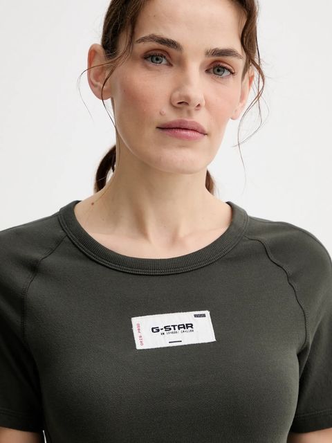 G-Star t-shirt bawełniany damski kolor zielony D27741.D961
