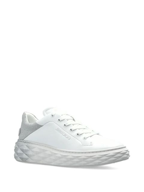 Jimmy Choo Diamond Maxi leather low-top sneakers - White - zdjęcie produktu nr 2