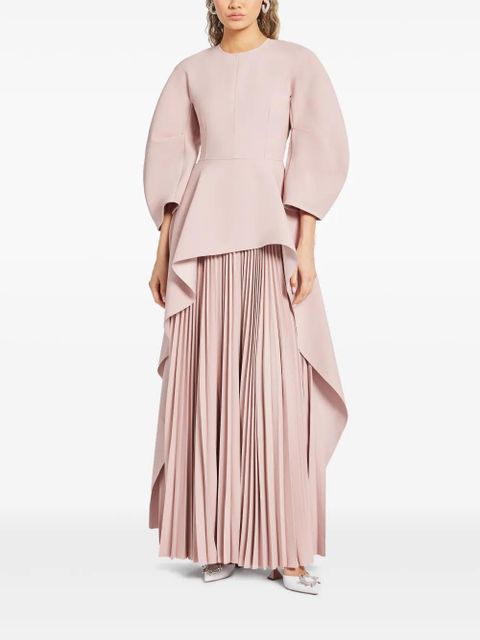 Solace London Maia draped pleated gown - Pink - zdjęcie produktu nr 2