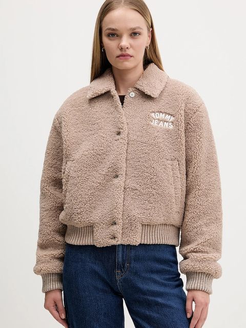 Tommy Jeans kurtka kolor brązowy zimowa DW0DW21666 - zdjęcie produktu nr 1