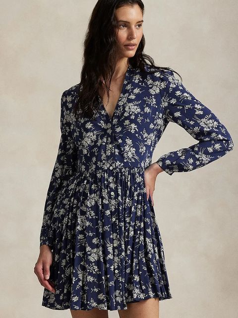 Polo Ralph Lauren sukienka kolor granatowy mini rozkloszowana 211972064 - zdjęcie produktu nr 2