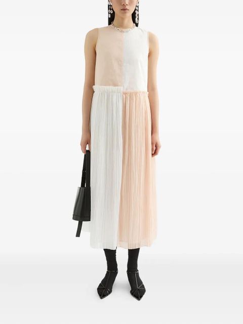 Jil Sander two-tone midi dress - White - zdjęcie produktu nr 2
