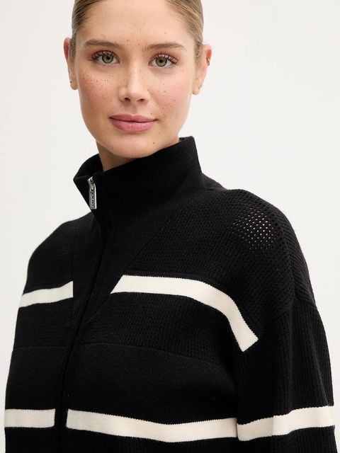 Dkny kardigan damski kolor czarny DP5R0756