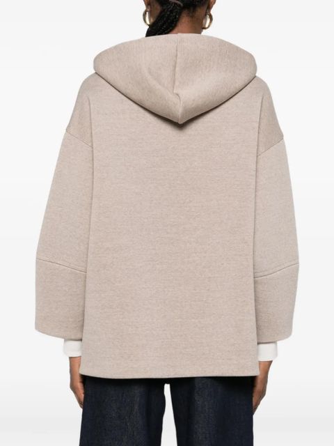 Max Mara hooded zip hoodie - Neutrals