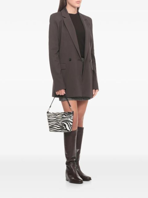 MC2 Saint Barth Aline zebra print leather bag - White - zdjęcie produktu nr 2