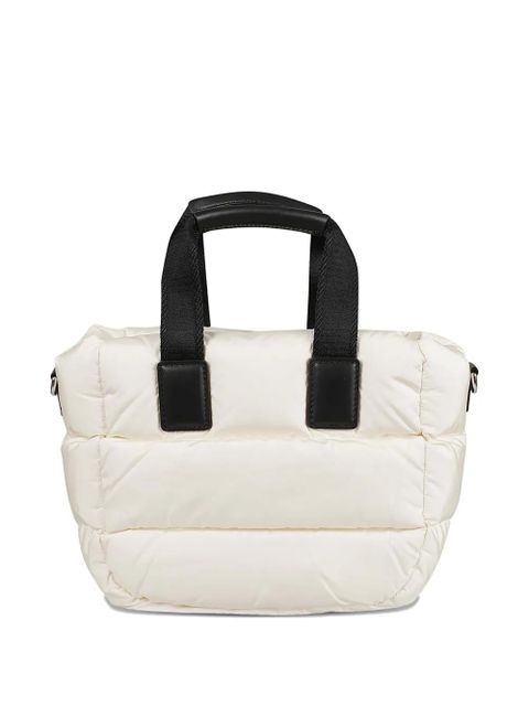 Moncler mini padded logo-patch tote bag - White - zdjęcie produktu nr 2