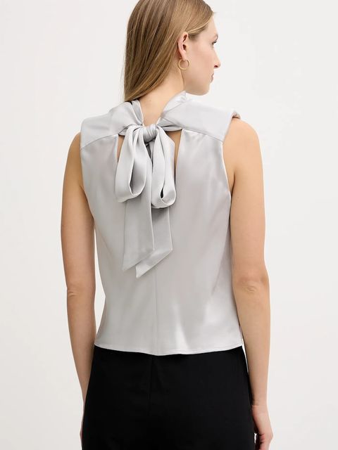 Pinko bluzka damska kolor szary gładka 106080 A1Y5 - zdjęcie produktu nr 2