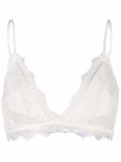 ANINE BING triangle lace bra - White - zdjęcie produktu nr 1