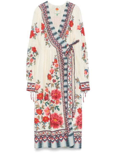 FARM Rio Mosaic Garden midi dress - Neutrals - zdjęcie produktu nr 1