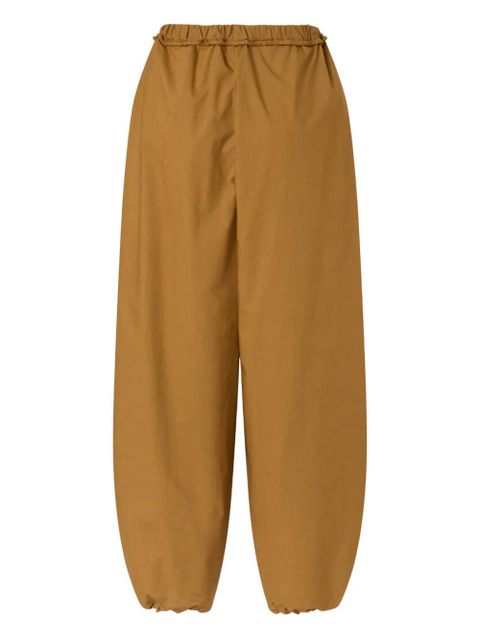 PINKO drawstring-waist cuffed trousers - Brown - zdjęcie produktu nr 2