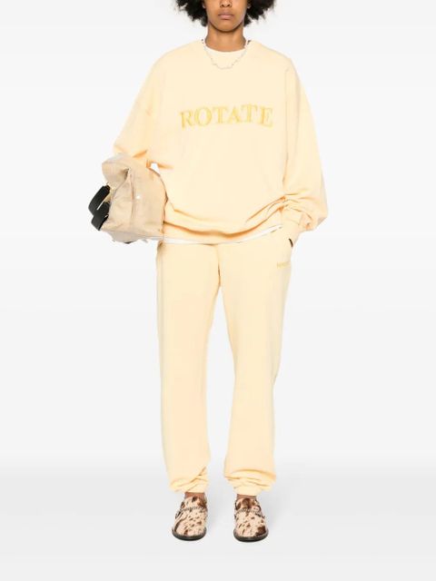 ROTATE BIRGER CHRISTENSEN logo-embroidered sweatshirt - Yellow