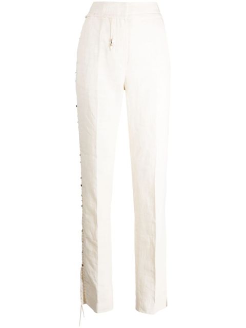 Jacquemus Le Pantalon Tibau Brodé tailored trousers - White