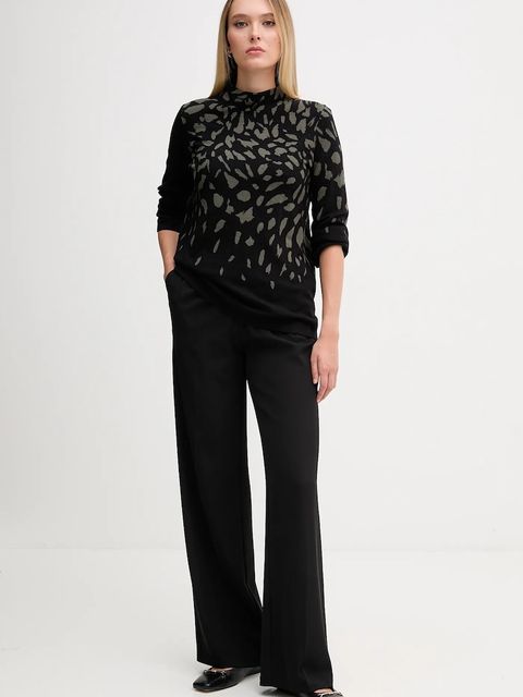 Joseph Ribkoff sweter z jedwabiem damski kolor czarny z półgolfem 253912 - zdjęcie produktu nr 2